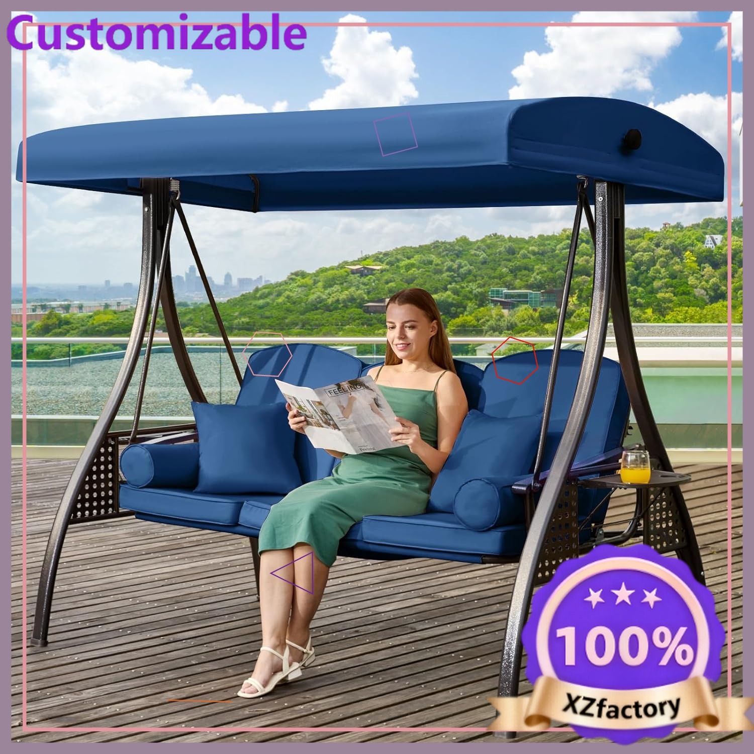 Outdoor Furniture Factory - Прямые поставки с завода: Уличные качели-диван