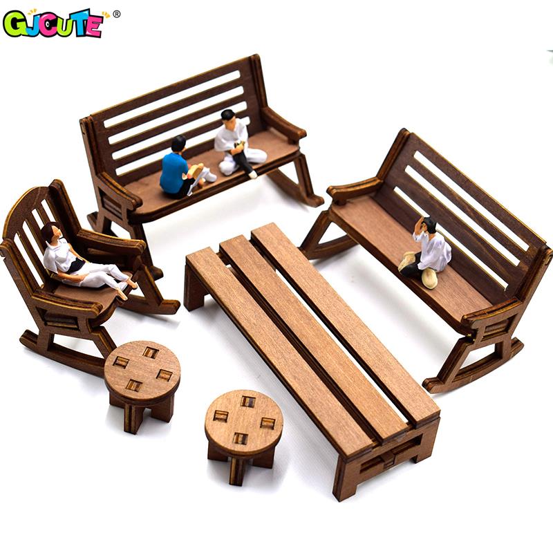 Bistro Table Set - 1:12 миниатюрное настольное кресло для кукольного