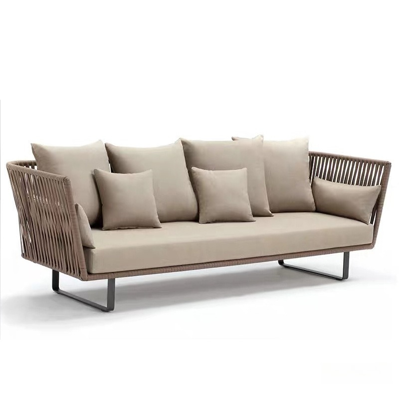 Outdoor Furniture Luxury - Уличный диван из ротанга, водонепроницаемый 3-местный