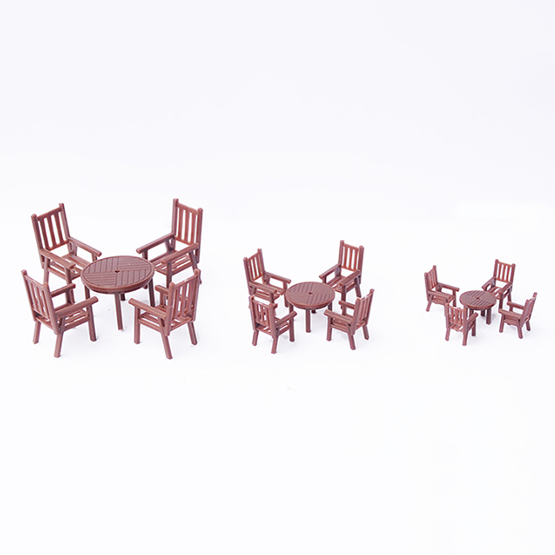 Bistro Table Set - Кукольный домик, миниатюрный двойной стол, стул,