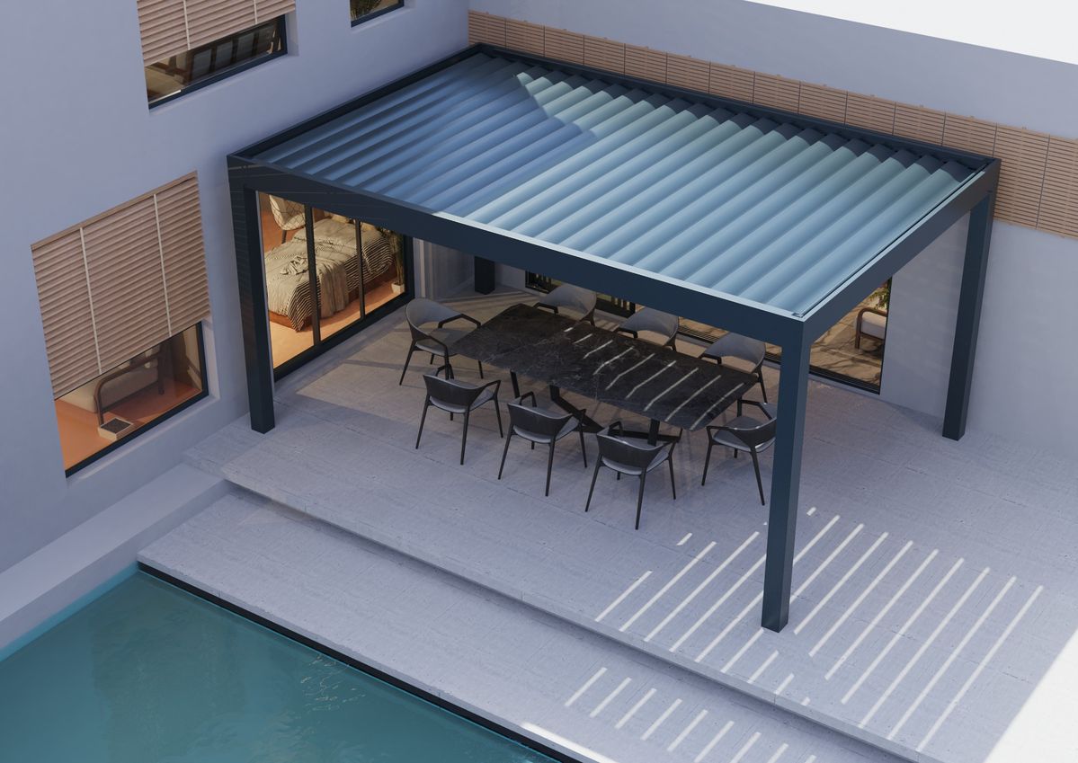 Outdoor Furniture Metal - Недорогая прямоугольная беседка из алюминиевого сплава