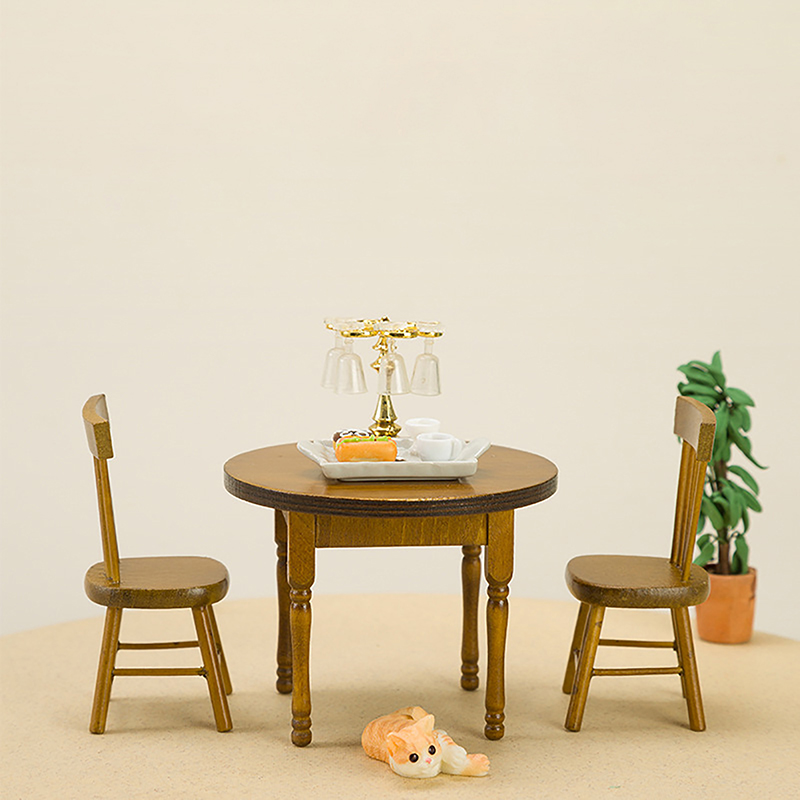 Bistro Table Set - 1/12 миниатюрный набор мебели для кукольного