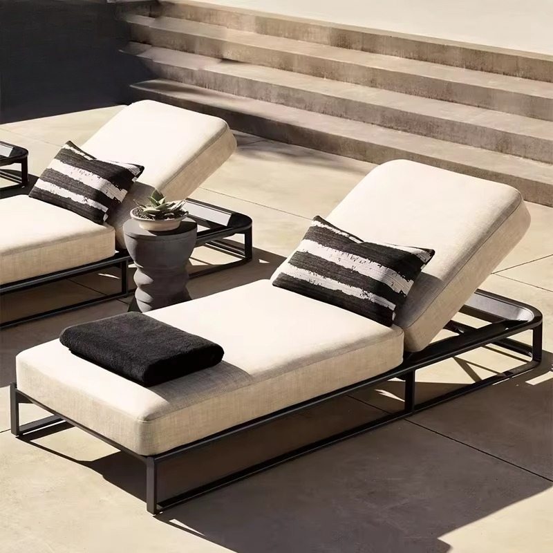 Outdoor Furniture Factory - Шезлонг-софа из алюминия для улицы напрямую