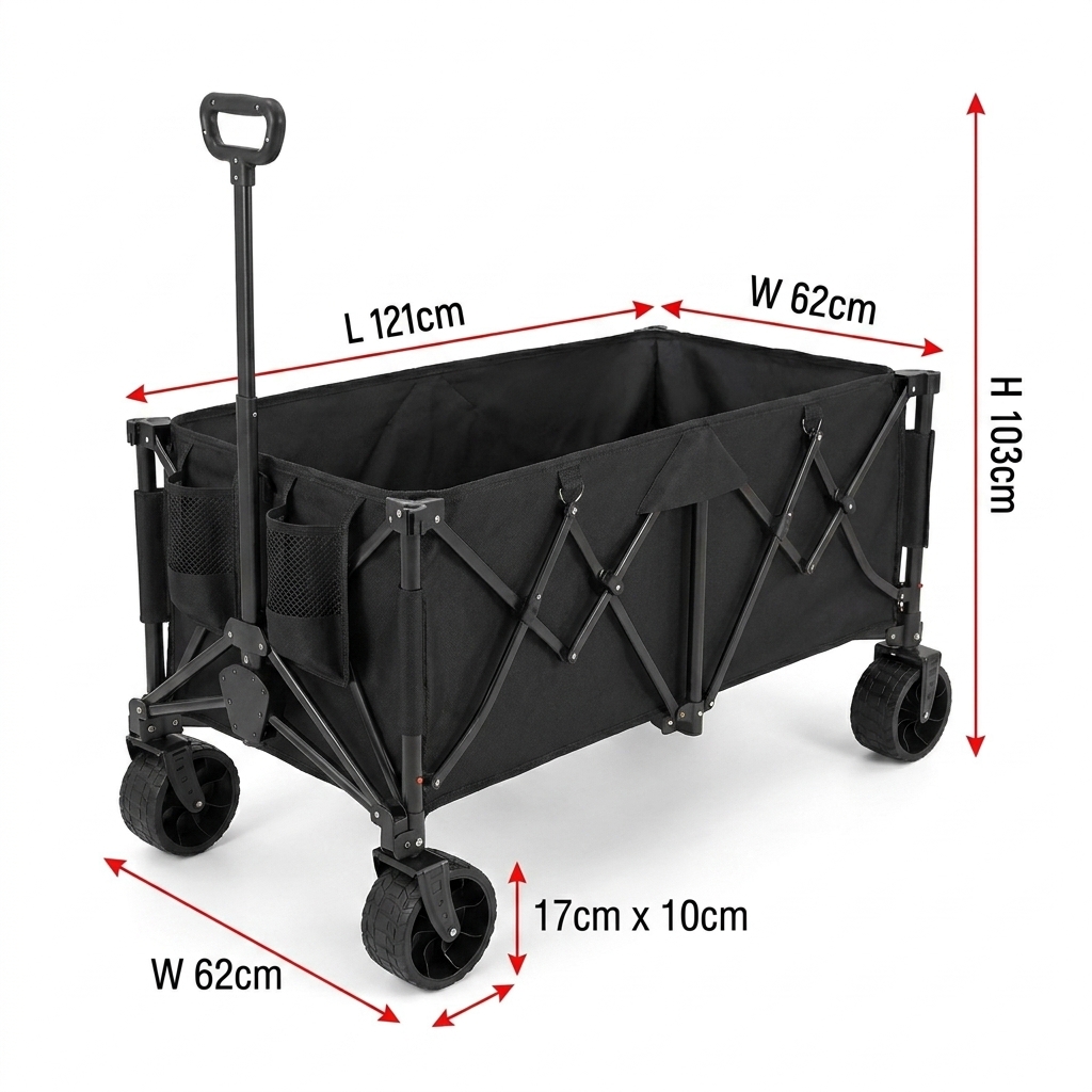 Outdoor Furniture Heavy Duty - Складная тележка повышенной прочности с объемом