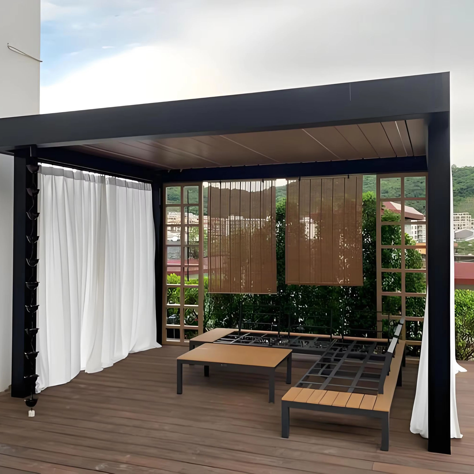 Роскошная пергола из алюминиев – обзор и цена Outdoor Furniture Gazebo
