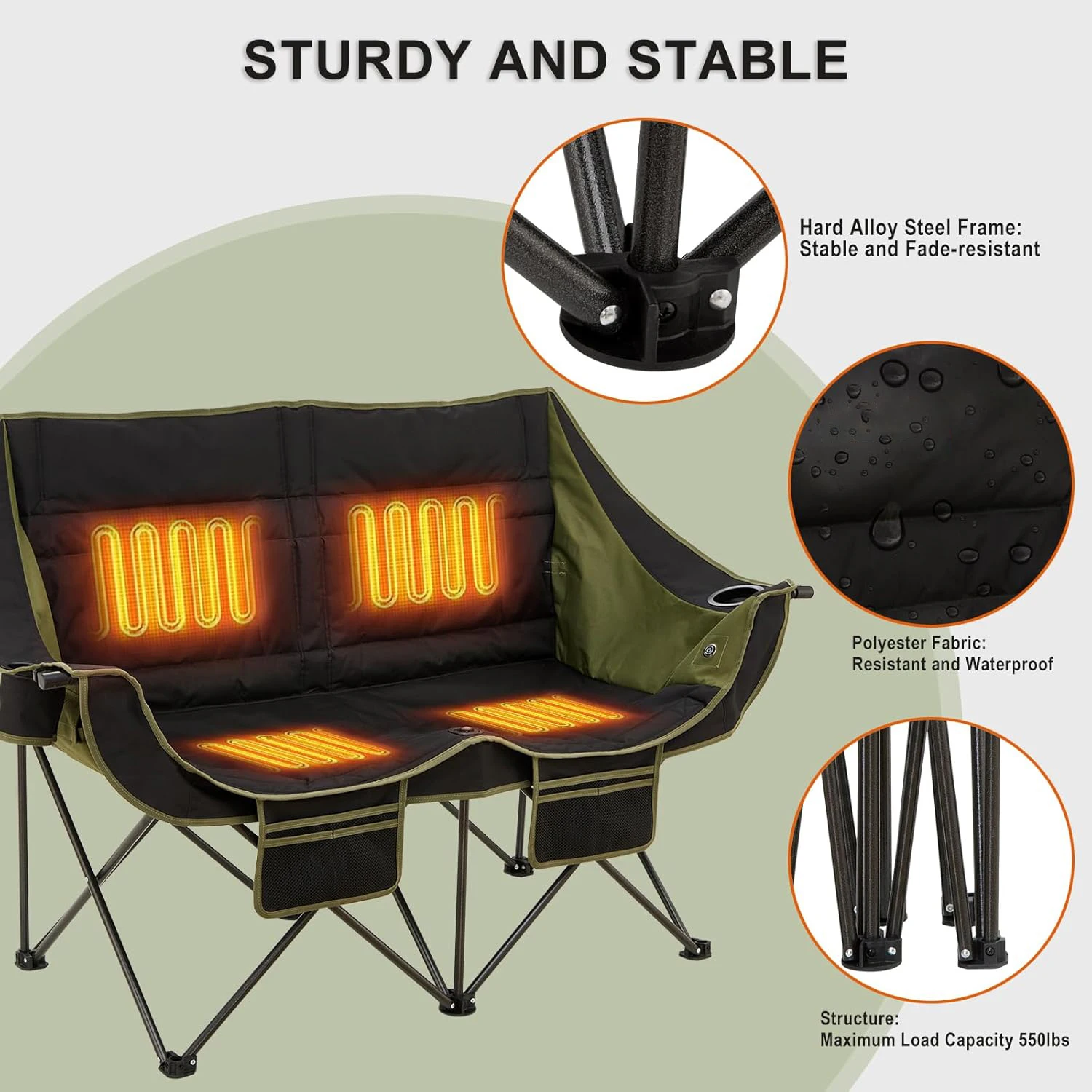 Портативные складные двухместн – обзор и цена Outdoor Furniture Factory