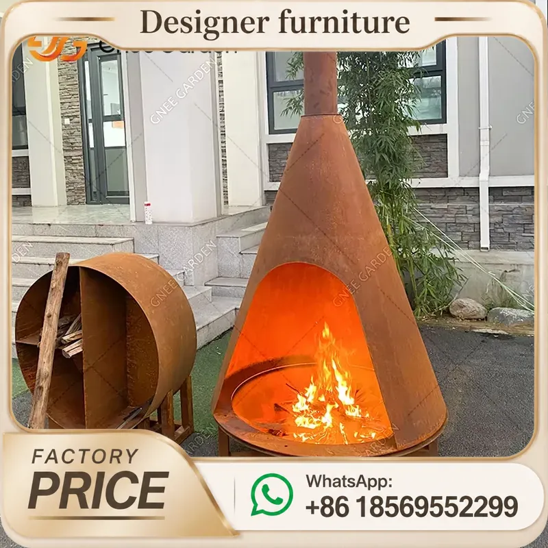 Портативная печь на древесных  – обзор и цена Outdoor Furniture Metal