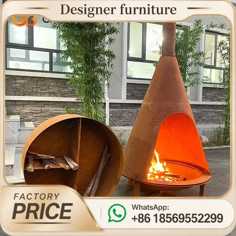 Портативная печь на древесных  – обзор и цена Outdoor Furniture Metal