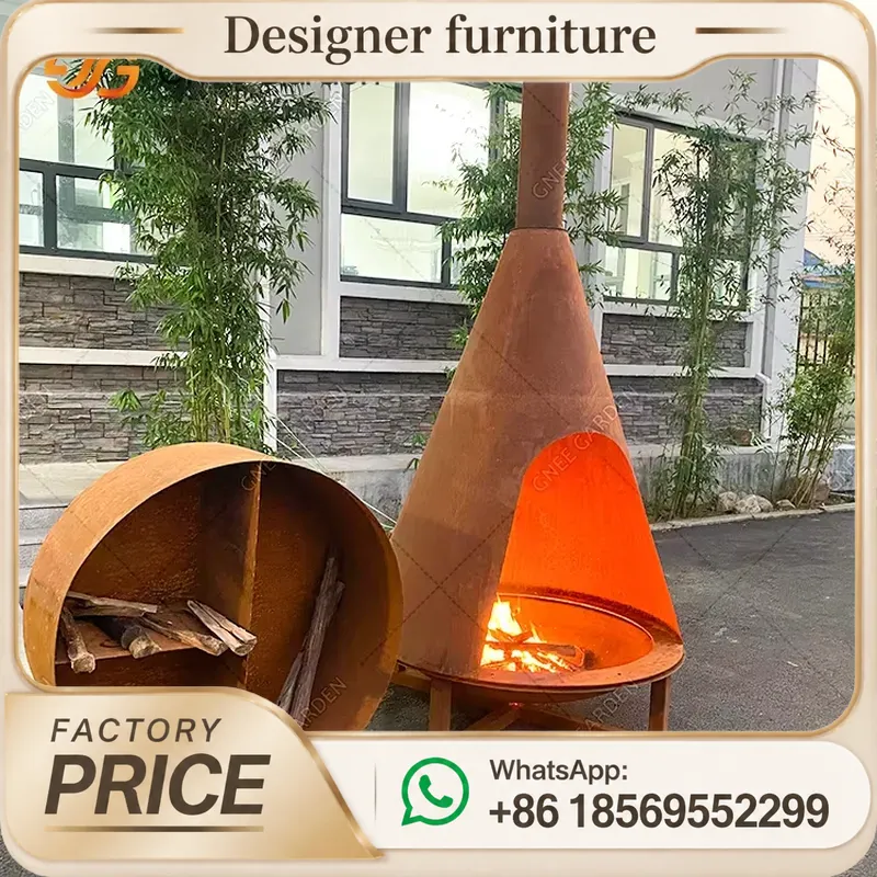 Портативная печь на древесных  – обзор и цена Outdoor Furniture Metal