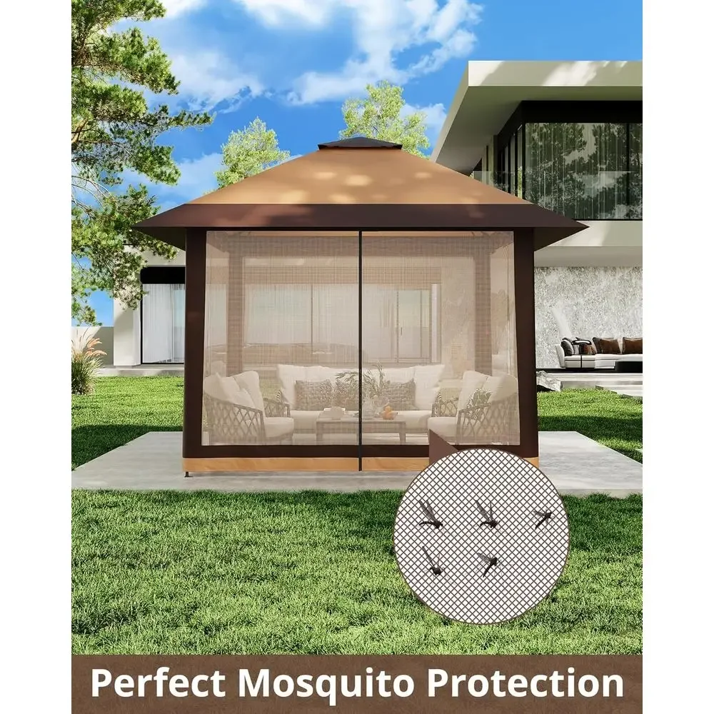 Уличная беседка 13x13 футов с  – обзор и цена Outdoor Furniture Gazebo