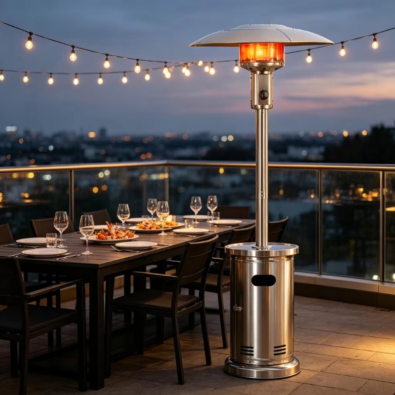 Газовый обогреватель-зонт Airo – обзор и цена Patio Heater Standing