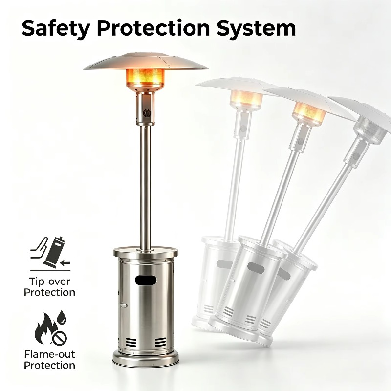 Газовый обогреватель-зонт Airo – обзор и цена Patio Heater Standing