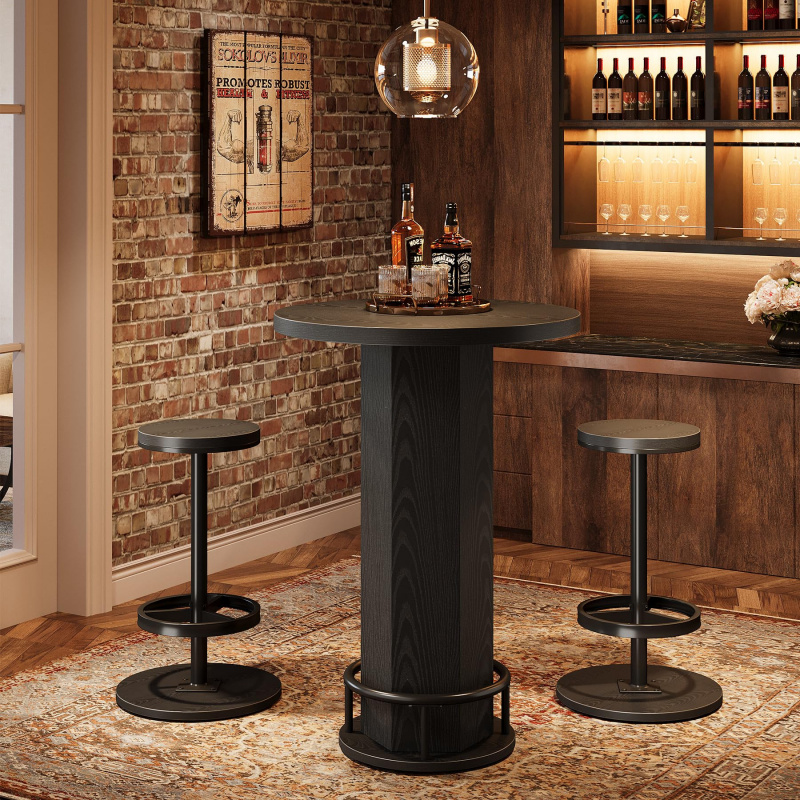 Круглый барный стол Custom.Tri – обзор и цена Bistro Table Set