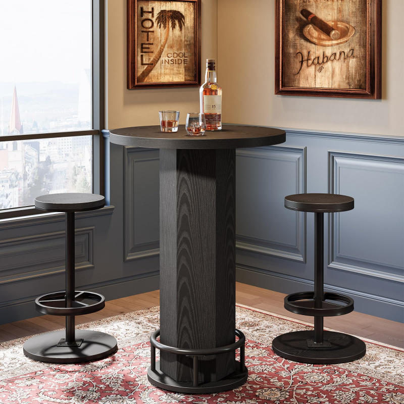 Круглый барный стол Custom.Tri – обзор и цена Bistro Table Set