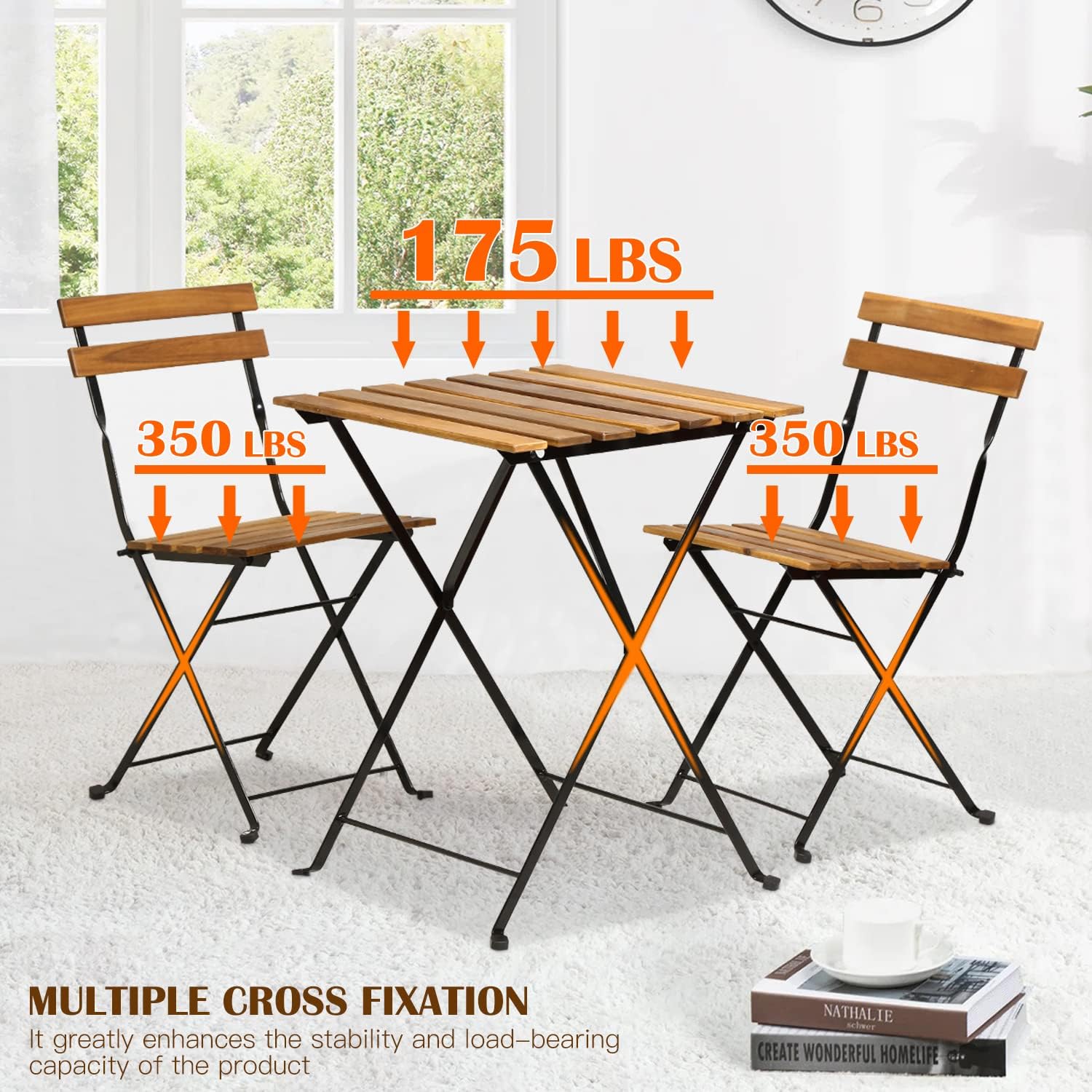 Складной комплект для патио из – обзор и цена Bistro Table Set