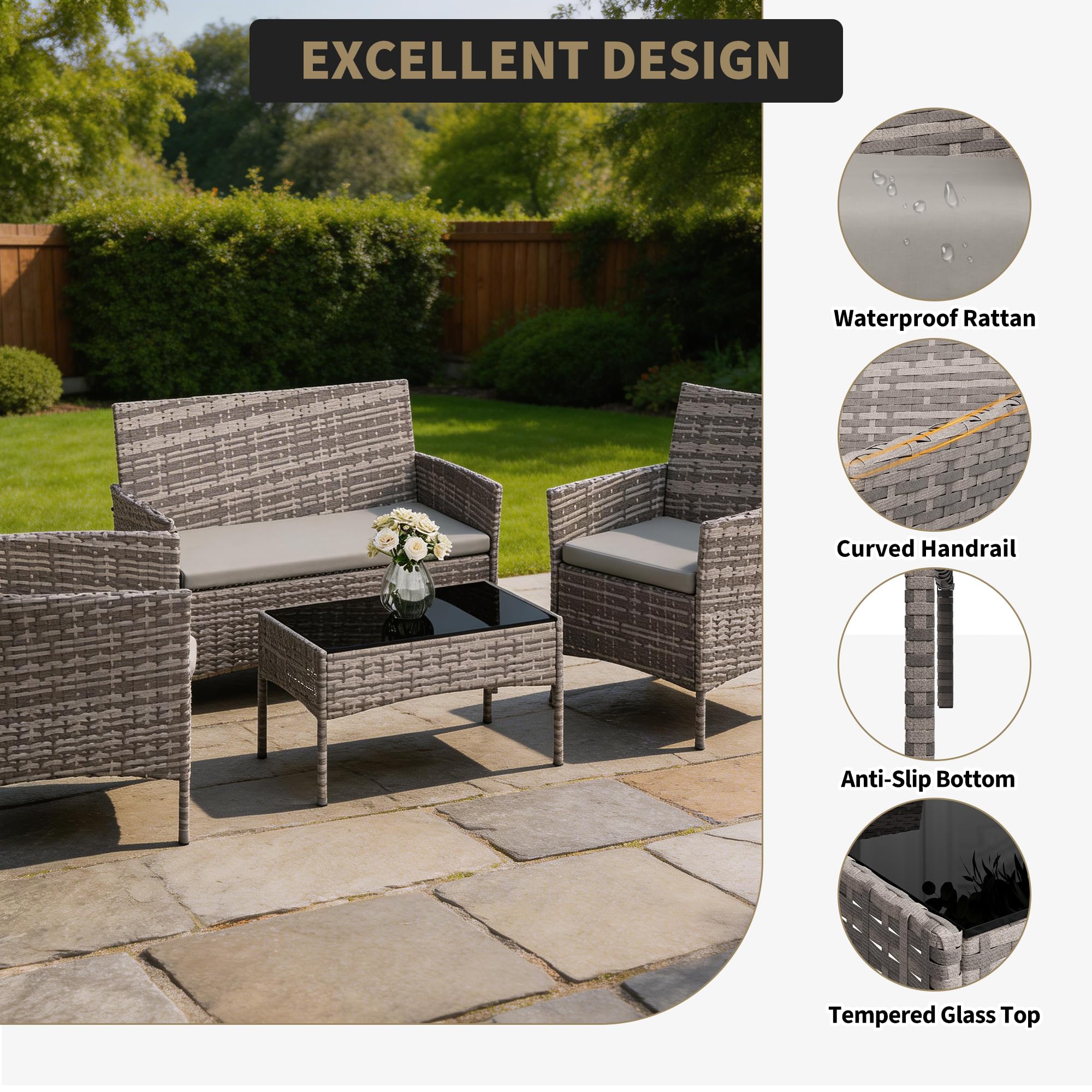 Комплект садовой мебели из 4 п – обзор и цена Outdoor Furniture Hong Kong