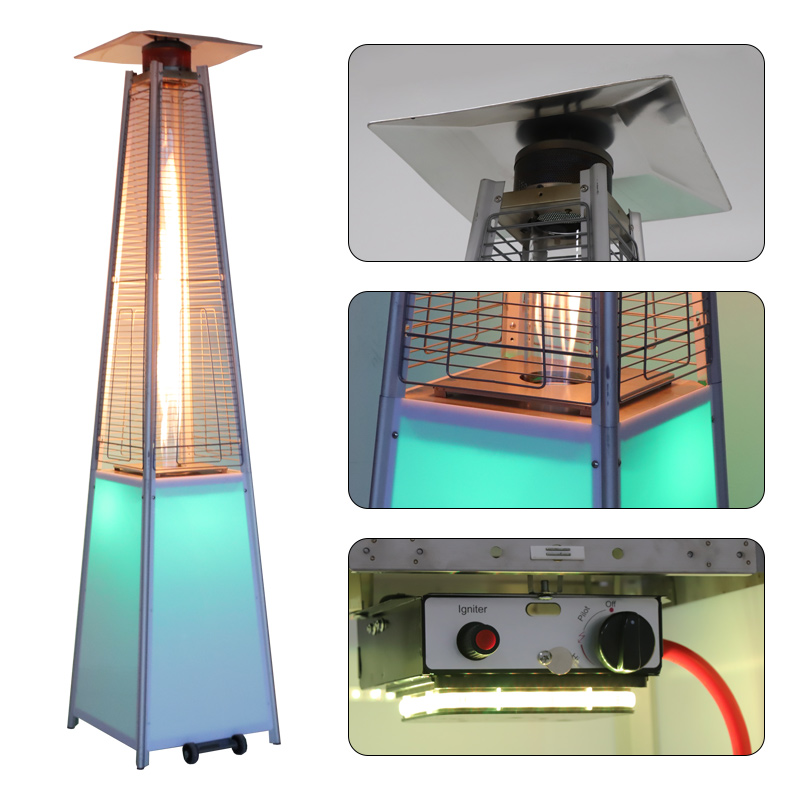 Пирамидальный уличный газовый  – обзор и цена Patio Heater Standing