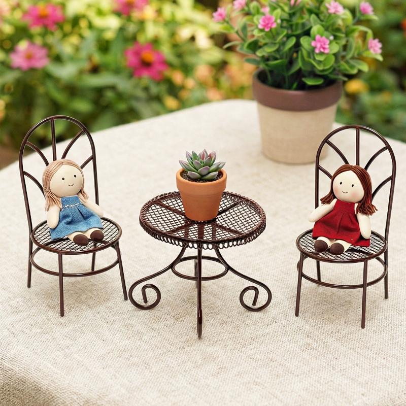 1/3 шт. Миниатюрная железная м – обзор и цена Bistro Table Set